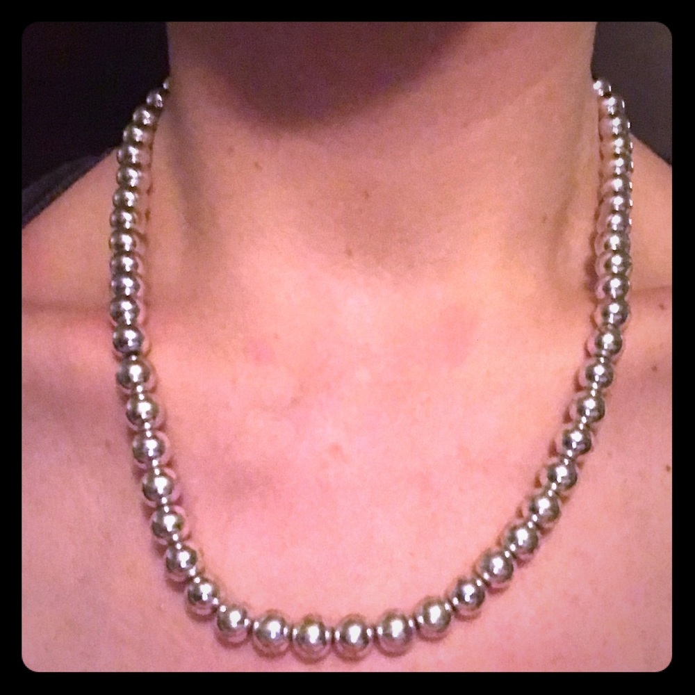 Brooks Brothers Silver Pearls- Necklace & Bracelet